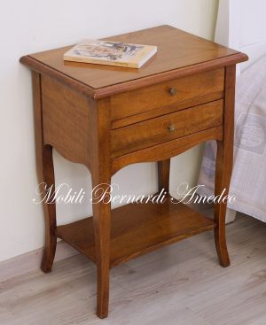 Classic style solid walnut coffee table also suitable as a bedroom bedside table